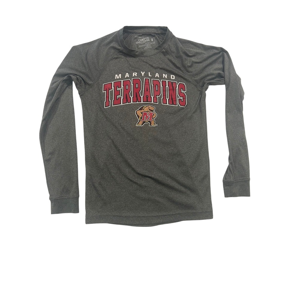 Campus Heritage Maryland Terrapins Long Sleeve Shirt Gray Small‎ (525)